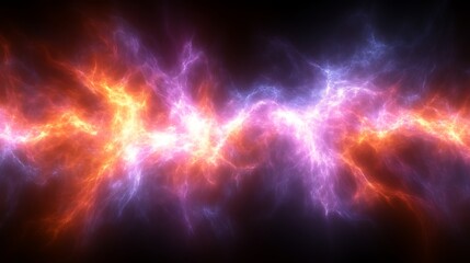 Abstract Red and Purple Energy Flowing