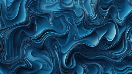 Fototapeta premium Abstract swirling blue liquid digital art background