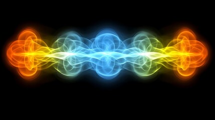 Fototapeta premium Abstract Colorful Energy Wave Forms Flowing