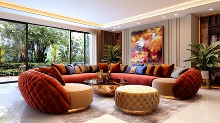 Luxurious Apartment Interior with Ample Space