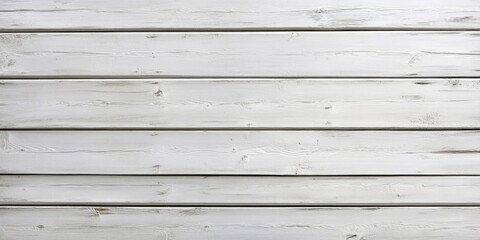 Obraz premium White wooden plank texture background with horizontal lines in soft white tones, featuring subtle grain details and slight imperfections for depth.