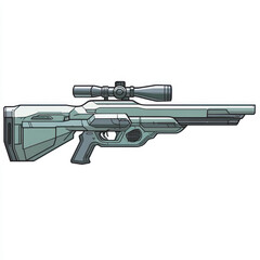 side view of a minimalist riffle gun