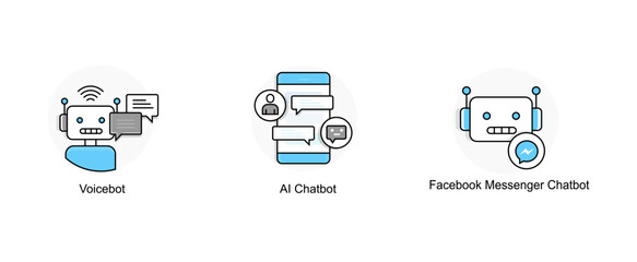 AI-Powered Communication Tools. AI engagement, Messenger chatbot, CRM integration, voicebots, intelligent customer interaction, customer engagement, business tools