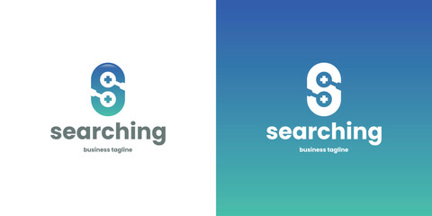 searching s letter logo vector