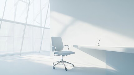 Modern Minimalist Office Interior Design: A Serene Workspace