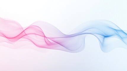 Abstract Pink and Blue Smoke Wave Design