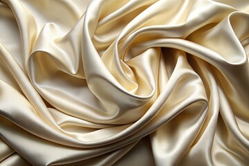 Obraz premium Elevate your event photography with luxurious cream satin. Elegant draping and folds create a stunning backdrop.