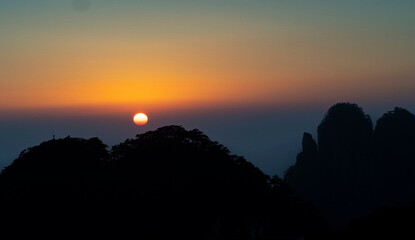 Obraz premium Yellow Mountains of China