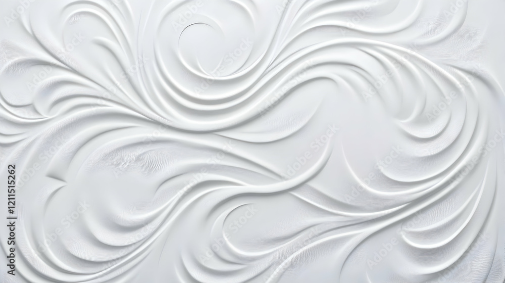 Poster abstract white swirls texture background design, ideal for website or print