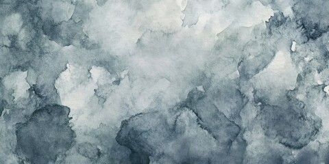 Obraz premium Grey watercolor wash blending various shades on a textured light grey background creating a soft abstract composition for artistic use.