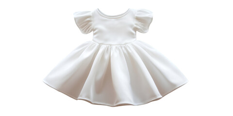 Elegant Women's Frock Isolated on Transparent White Background