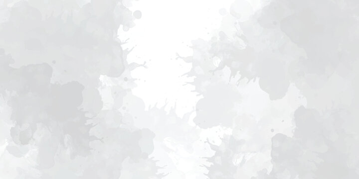 Abstract background with white paper texture and white watercolor painting background  White watercolor background painting with cloudy distressed texture and marbled grunge, soft gray or silver vinta