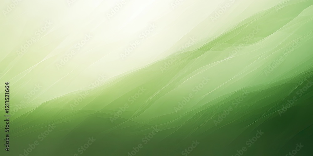 Poster soft gradient background with smooth transitions from deep green at the bottom to light green at the