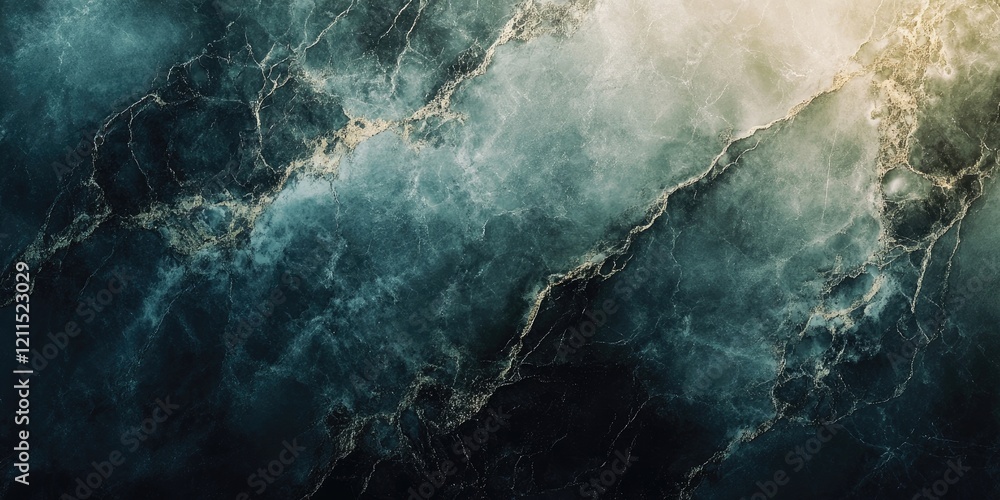 Poster dark marble background with smooth textures and subtle golden veins creating an elegant atmosphere i