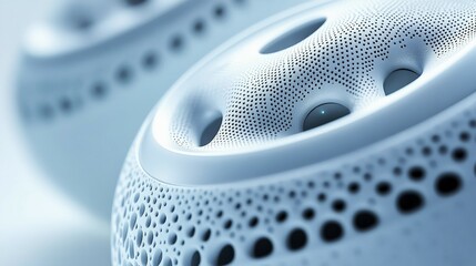 Innovative earcup design showcasing ventilation perforations for comfort enhancement
