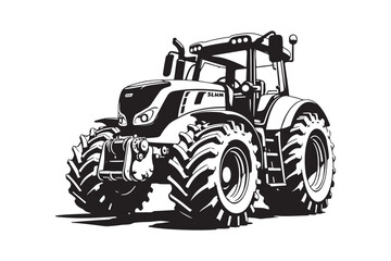 Tractor Silhouette Design Bundle