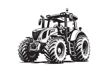 Tractor Silhouette Design Bundle