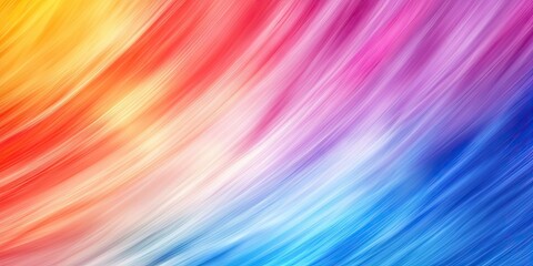 Obraz premium Vibrant abstract gradient background featuring warm reds, oranges, and cool blues with dynamic motion blur creating a textured, flowing effect.
