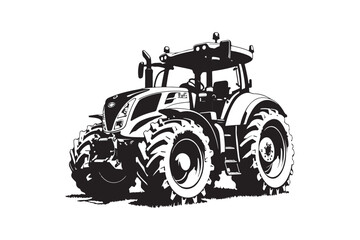 Tractor Silhouette Design Bundle