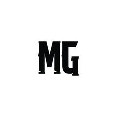 MG monogram logo design letter text name symbol monochrome logotype alphabet character simple logo