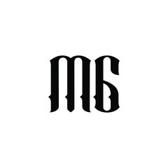 MG monogram logo design letter text name symbol monochrome logotype alphabet character simple logo