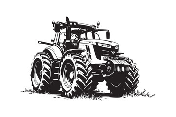 Tractor Silhouette Design Bundle