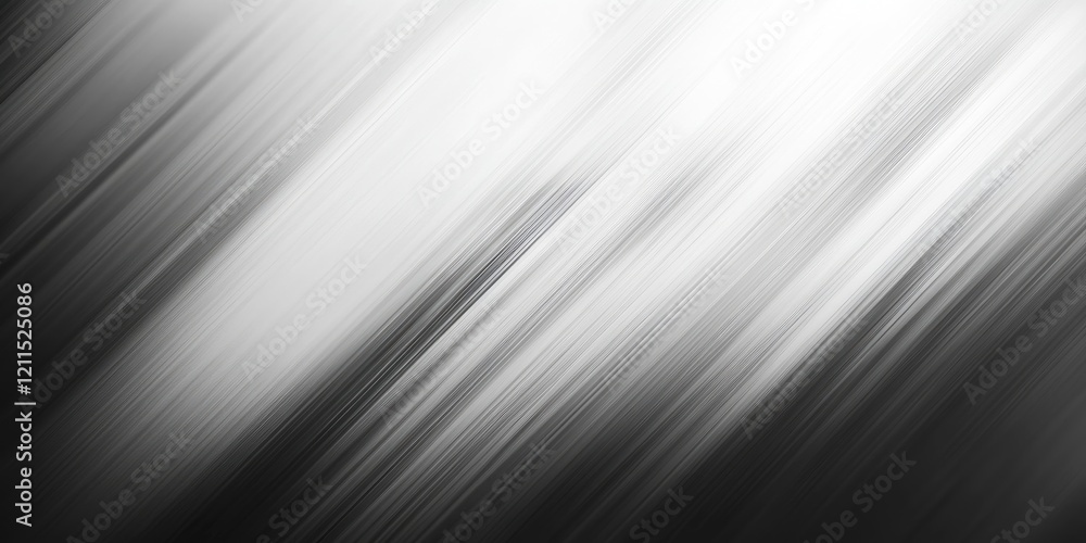 Fototapete abstract blurred background featuring a smooth grey gradient with diagonal light streaks from top le