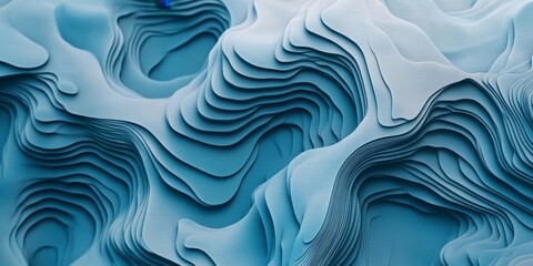 Light blue abstract textured background with flowing layered shapes creating a harmonious wave pattern emphasizing depth and movement.