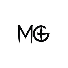 MG monogram logo design letter text name symbol monochrome logotype alphabet character simple logo