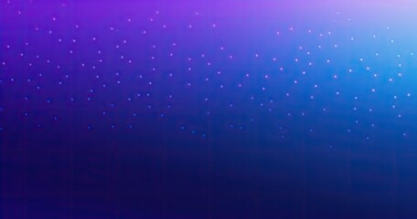 A gradient background with scattered dots, creating a starry or digital effect.