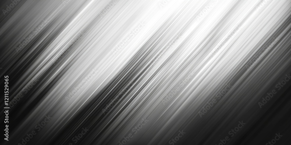 Poster abstract blurred background with dynamic diagonal grey gradient lines creating depth and movement, t