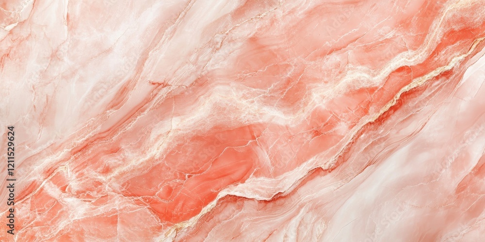 Aufkleber coral marble texture with soft pink and white veining creates a luxurious elegant backdrop for desig