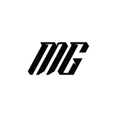 MG monogram logo design letter text name symbol monochrome logotype alphabet character simple logo