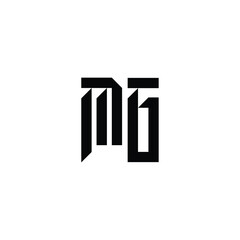 MG monogram logo design letter text name symbol monochrome logotype alphabet character simple logo