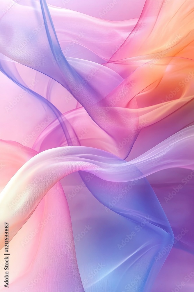 Poster mixing colors digital background with smooth flow, generative ai