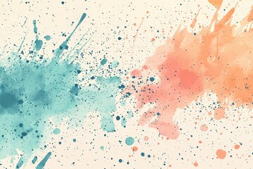 Abstract Colorful Splashes with Soft Textures and Artistic Feel