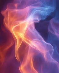 Naklejka premium Abstract swirling colorful smoke.