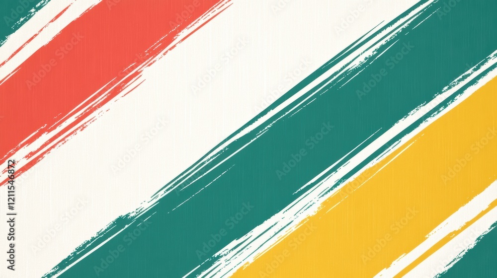 Poster vibrant brushstroke patterns digital art abstract colorful artistic expression modern design