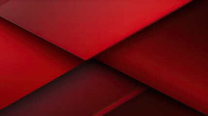 Abstract composition of overlapping red shapes creating a dynamic visual effect.