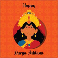 Happy Durga Ashtami celebration, capturing the essence of devotion and joy.