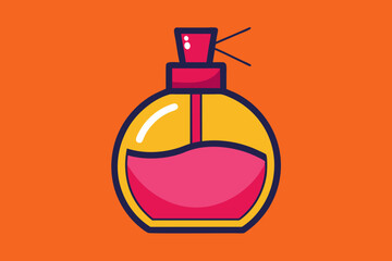 Obraz premium Perfume vector art illustration.