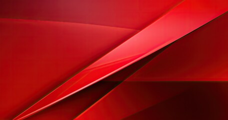 Abstract red geometric shapes creating a dynamic visual effect.