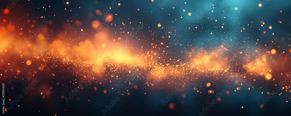 Aufkleber simple abstract light digital background with glowing effect, generative ai