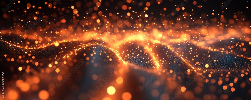 Poster simple abstract light digital background with glowing effect, generative ai