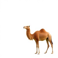 camel isolated on white background 