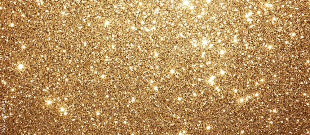 Poster glittering golden background with shimmering particles in a luminous hue ideal for creative projects
