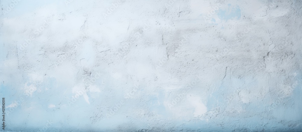 Poster light blue abstract stucco wall close-up featuring a rough textured surface with subtle gray accents