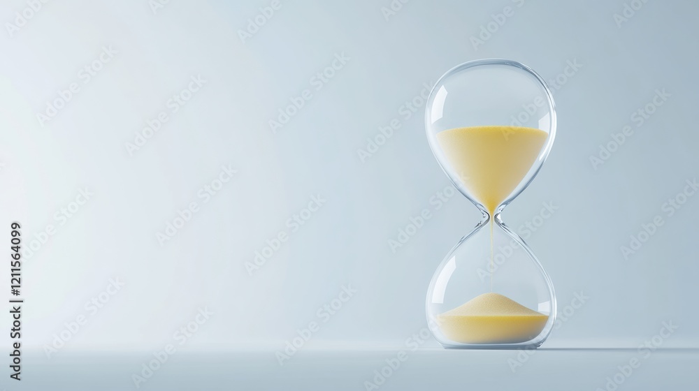 Poster visual concepts for time management and productivity in a minimalist business environment