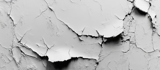 Cracked cement wall texture with varying sizes of blisters in shades of gray showcasing intricate details and a unique, weathered appearance.