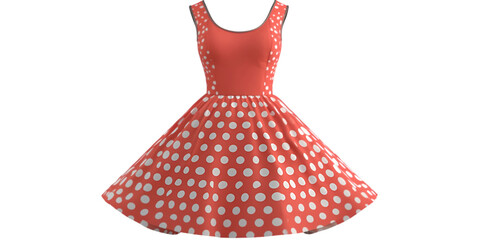 Frock Dress Isolated on Transparent Background